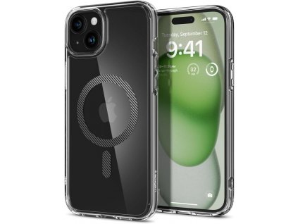 Ochranný kryt na iPhone 15 - Spigen, Ultra Hybrid MagSafe Carbon Fiber