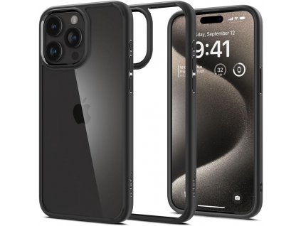 Ochranný kryt na iPhone 15 Pro MAX - Spigen, Ultra Hybrid Matte Black