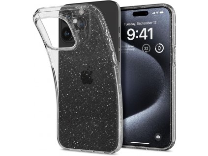 Ochranný kryt na iPhone 15 Pro - Spigen, Liquid Crystal Glitter Crystal