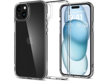 Ochranný kryt na iPhone 15 - Spigen, Ultra Hybrid Crystal Clear