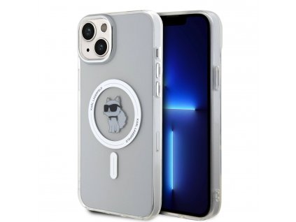 Ochranný kryt na iPhone 15 PLUS - Karl Lagerfeld, IML Choupette MagSafe Transparent