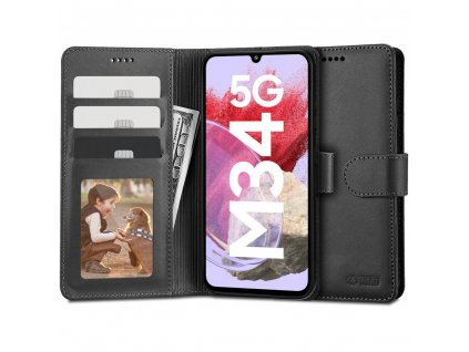 Pouzdro pro Samsung Galaxy M34 5G - Tech-Protect, Wallet Black