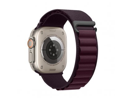 Řemínek pro Apple Watch 38mm / 40mm / 41mm - Hoco, WA20 Climbing Purple Cherry