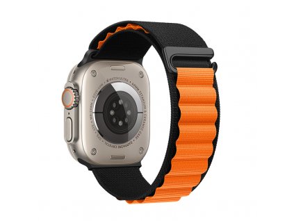 Řemínek pro Apple Watch 38mm / 40mm / 41mm - Hoco, WA20 Climbing Black Orange