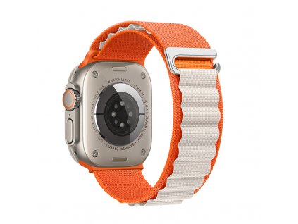 Řemínek pro Apple Watch 42mm / 44mm / 45mm / 49mm - Hoco, WA20 Climbing Orange Starlight