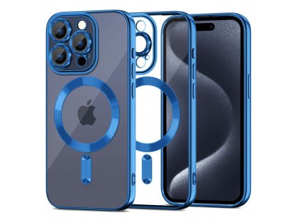 Ochranný kryt na iPhone 15 Pro - Tech-Protect, Magshine MagSafe Navy