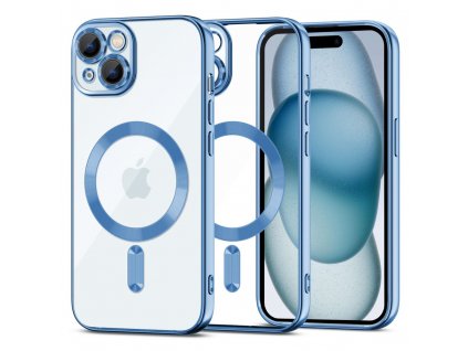 Ochranný kryt na iPhone 15 - Tech-Protect, Magshine MagSafe Sky Blue