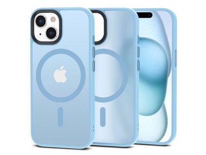 Ochranný kryt na iPhone 15 - Tech-Protect, Magmat MagSafe Matte Sky Blue