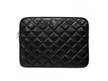 Pouzdro na notebook - Guess, 13-14 Quilted 4G Metal Logo Black