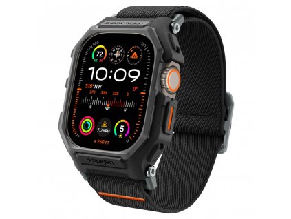 Řemínek s krytem pro Apple Watch 49mm - Spigen, Lite Fit Pro Black