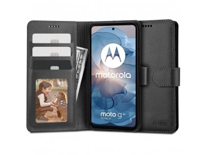 Ochranné pouzdro na Motorola Moto G24 / G24 POWER / G04 - Tech-Protect, Wallet Black