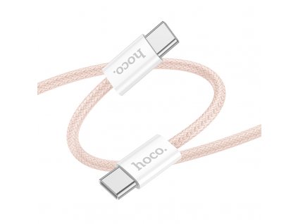 Kabel USB-C to USB-C - Hoco, X104 Source 60W/3A 100cm Pink