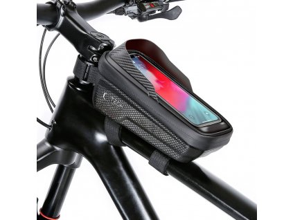 Cyklotaška / brašna na kolo s otvorem na mobilní telefon - WildMan, Sakwa V2 M Black