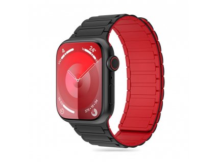 Řemínek na Apple Watch 44mm / 45mm / 46mm / 49mm - Tech-Protect, Iconband Magnetic Red