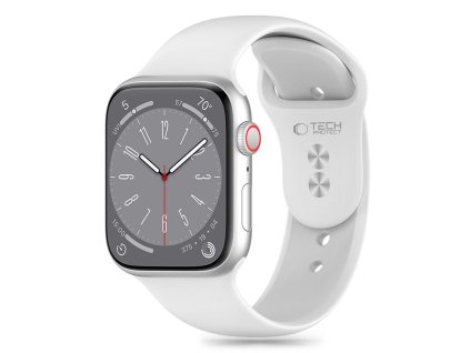 Řemínek pro Apple Watch 38mm / 40mm / 41mm / 42mm - Tech-Protect, Silicone White