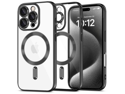 Ochranný kryt na iPhone 16 Pro - Tech-Protect, Magshine MagSafe Shiny Black