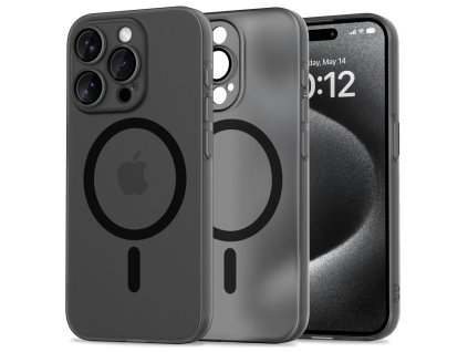 Ochranný kryt na iPhone 15 Pro - Tech-Protect, MagSlim MagSafe Black