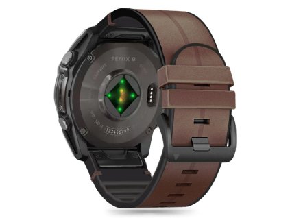 Řemínek pro Garmin Fenix 5X / 5X PLUS / 6X / 6X PRO / 7X / 8 (51mm) - Tech-Protect, Silicone PU Brown