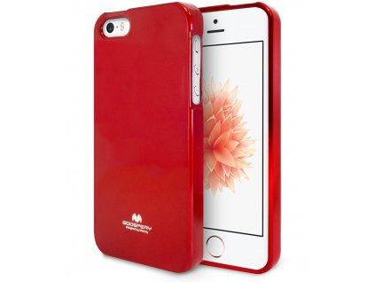 Pouzdro / kryt pro Apple iPhone 5 / 5S / SE - Mercury, Jelly Case Red