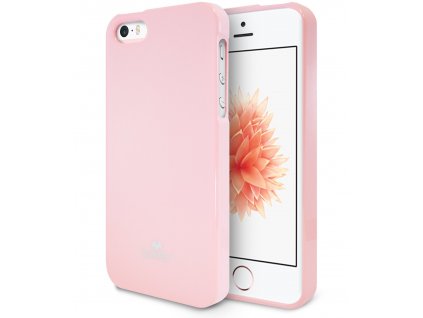 Pouzdro / kryt pro Apple iPhone 5 / 5S / SE - Mercury, Jelly Case Pink