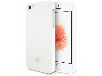Pouzdro / kryt pro Apple iPhone 5 / 5S / SE - Mercury, Jelly Case White