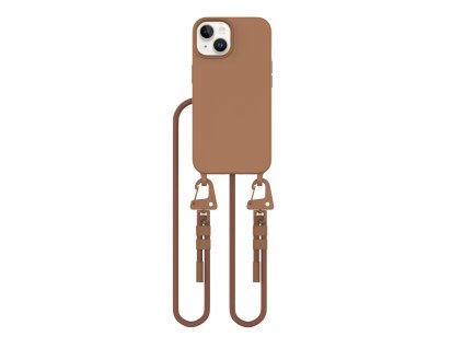 Kryt se šňůrkou na iPhone 13 - Tech-Protect, Magnecklace MagSafe Chocolate Brown