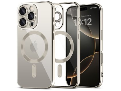 Ochranný kryt na iPhone 16 Pro MAX - Tech-Protect, Magflex MagSafe Shiny Titanium