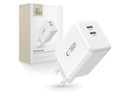 Rychlá nabíječka do sítě - Tech-Protect, NC45W-GAN PD45W White