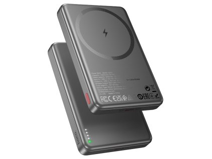 Powerbanka s MagSafe pro iPhone - Hoco, Q26A Joy PD20W 10000mAh Metal Gray
