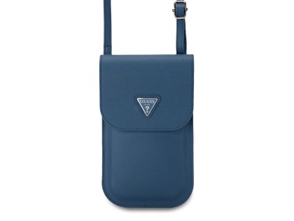 Univerzální pouzdro / taška s kapsou na mobil - Guess, Grained Triangle Blue