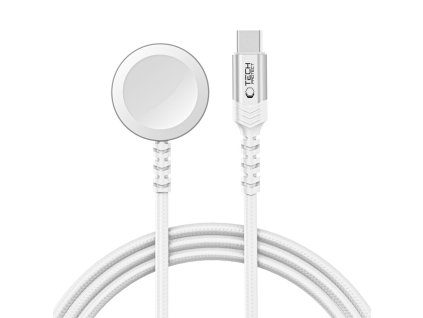 Nabíjecí kabel USB-C pro Apple Watch - Tech-Protect, MC01 UltraBoost Magnetic Charger White