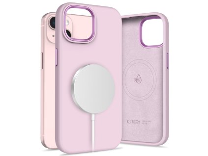 Ochranný kryt na iPhone 15 - Tech-Protect, Pure MagSafe Pink Pearl