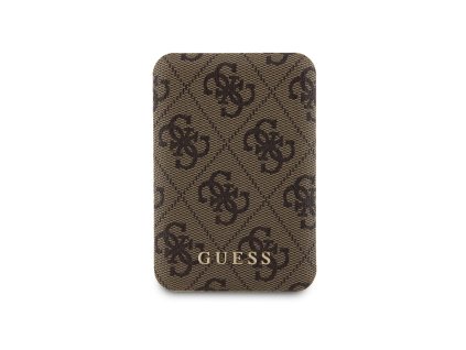 Powerbanka s MagSafe pro iPhone - Guess, 4G MagSafe 5000mAh Brown