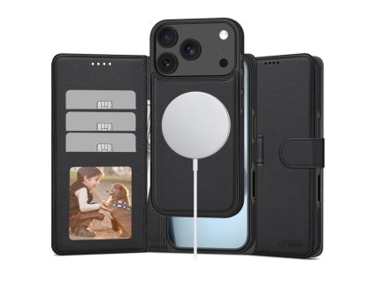 Knížkové pouzdro na iPhone 17 Pro MAX - Tech-Protect, Wallet MagSafe Black