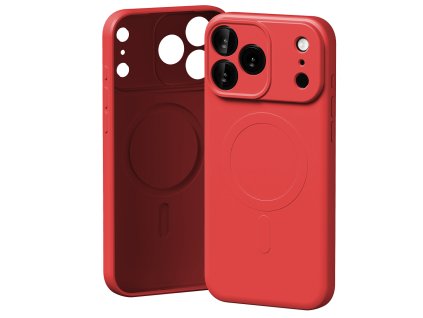 iPhone 17 Pro Max Semi Silicon Magsafe Case Thumbnail OVS Red