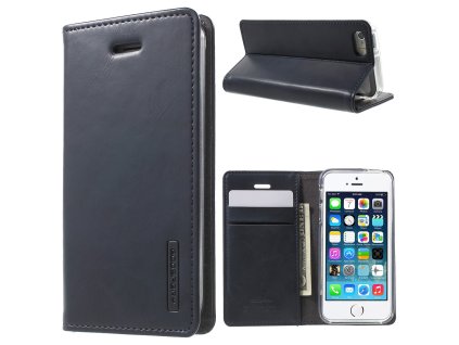Pouzdro / kryt pro Apple iPhone 5 / 5S / SE - Mercury, Bluemoon Flip Navy