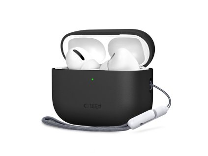Pouzdro s poutkem na sluchátka AirPods Pro 3 - Tech-Protect, Silicone Black