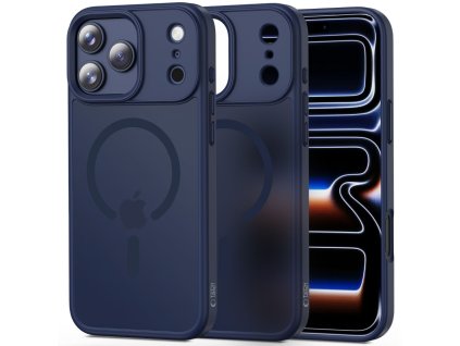 Ochranný kryt na iPhone 17 Pro MAX - Tech-Protect, Magmat MagSafe Matte Deep Blue