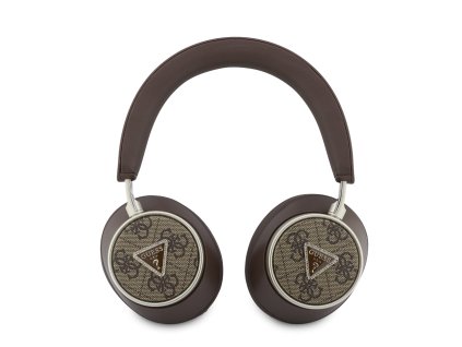 Bezdrátová náhlavní sluchátka - Guess, 4G Triangle Logo ENC Brown