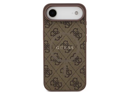Ochranný kryt na iPhone Air - Guess, 4G Colored Ring MagSafe Brown