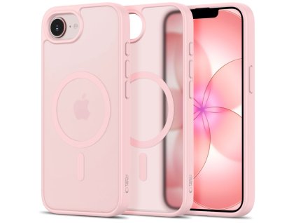 Ochranný kryt na iPhone 17e / 16e - Tech-Protect, Basicmag MagSafe Matte Pink
