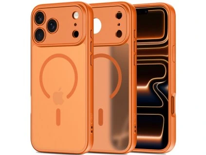 Ochranný kryt na iPhone 17 Pro MAX - Tech-Protect, Basicmag MagSafe Cosmic Orange
