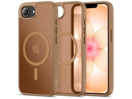 Ochranný kryt na iPhone 17e / 16e - Tech-Protect, Basicmag MagSafe Matte Brown