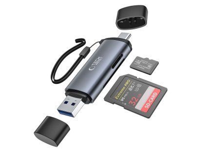 Čtečka paměťových karet SD & Micro SD  - Tech-Protect, UltraBoost Black