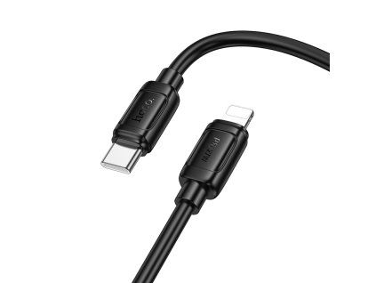 Rychlý kabel USB-C/Lightning - Hoco, X115 Surpass PD27W Black