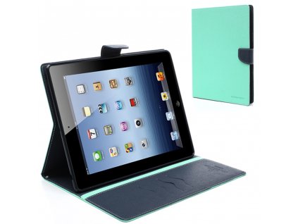 Pouzdro / kryt pro Apple iPad 2 / 3 / 4 - Mercury, Fancy Diary Mint/Navy