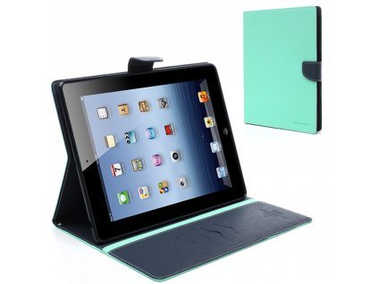 Pouzdro / kryt pro Apple iPad 2 / 3 / 4 - Mercury, Fancy Diary Mint/Navy