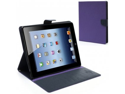 Pouzdro / kryt pro Apple iPad 2 / 3 / 4 - Mercury, Fancy Diary Purple/Navy