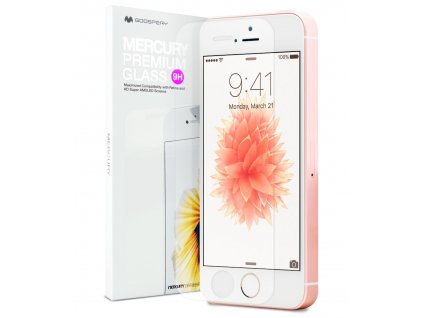 Ochranné tvrzené sklo na iPhone 5 / 5S / SE - Mercury, Premium Glass