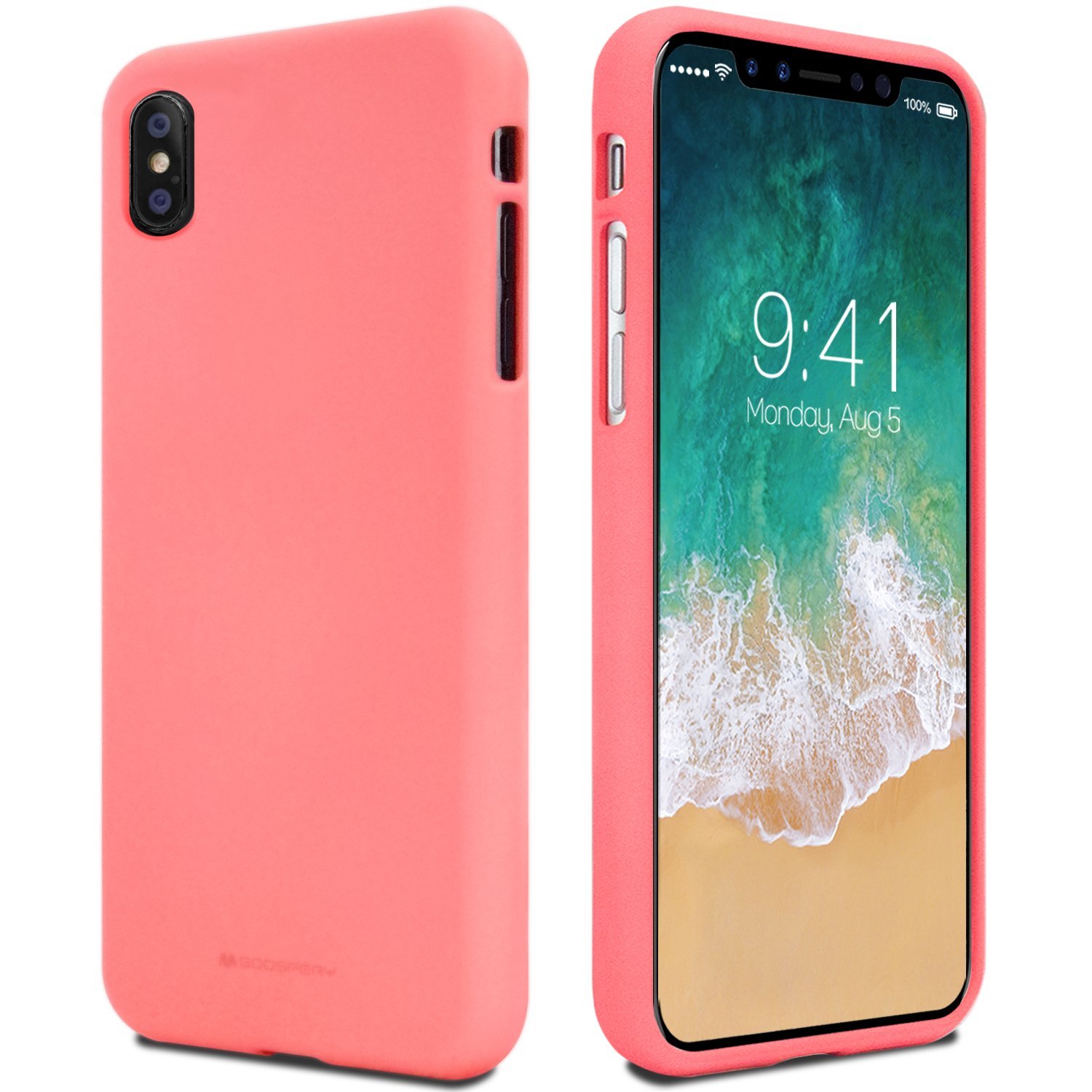 Ochranný kryt pro iPhone XS / X - Mercury, Soft Feeling Pink